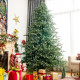 8 Feet Hinged Artificial Christmas Spruce Tree with Mixed PE and PVC Tips