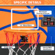 Foldable Single Shot Basketball Arcade Game with Electronic Scorer and Basketballs