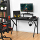 PC Table Workstation with Cup Holder and Headphone Hook