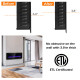 50 inch Recessed Ultra Thin Wall Mounted Electric Fireplace with Timer