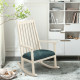 Wood Rocking Chair  with Thick Cushion
