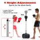Adjustable Freestanding Punching Bag with Boxing Gloves for Adult and Kids