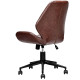 Office Home Leisure Mid-back Upholstered Rolling Chair 