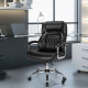 500 Lbs Height Adjustable Office Chair with Metal Base and Extra Wide Seat