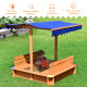 Kids Outdoor Playset Cedar Sandbox