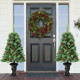 4 ft Christmas Entrance Tree with Pine Cones