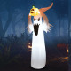 6 Feet Halloween Inflatable Blow Up Ghost with Pumpkin and LED Lights 