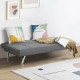 Convertible Futon Sofa Bed Adjustable Sleeper with Stainless Steel Legs