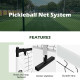 22 Feet Portable Pickleball Net Set System with Carry Bag for Indoor Outdoor Game