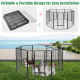 40 Inch 8 Metal Panel Heavy Duty Pet Playpen Dog Fence