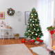 Artificial Christmas Tree with Ornaments and Pre-Lit Lights