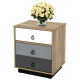 Nightstand with Drawer and Storage Cabinet Wooden Sofa Side Table End Table
