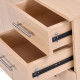 Natural Color Large Storage Cabinet Cupboard with 2 Drawers