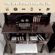 Makeup Dressing Table with Touch Switch Lighted Mirror and Cushioned Stool