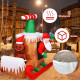 6 Feet Long Inflatable Santa Claus Flying Airplane