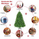 6 Feet Hinged Artificial Christmas Tree Holiday Decoration with Stand