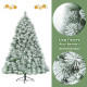 7 Feet Artificial Christmas Tree with Snowy Pine Needles 