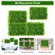 12 Pieces 16 x 24 Inch Artificial Eucalyptus Hedge Plant Privacy Fence Panels