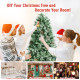 6 Feet Snow Flocked Artificial Christmas Tree with 715 Glitter PE and PVC Tips
