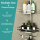 4-Tier Tension Shower Corner Caddy with 304 Stainless Steel