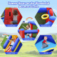 Kids Inflatable Bouncy Castle with Double Slides and Air Blower