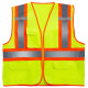 10 Pack High Visibility Reflective Safety Vest with Pockets and 2 inch Reflective Strips