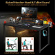 63 inch Gaming Desk with Monitor Shelf Tablet Board
