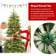 7.5 Feet Pre-Lit Aspen Fir Hinged Artificial Christmas Tree with 700 LED Lights