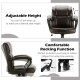  Adjustable Leather Executive Office Chair Computer Desk Chair with Armrest