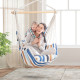 Outdoor Porch Yard Deluxe Hammock Rope Chair 