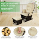 Baby Nursery Wooden Rocking Chair with Armrests and Cushion