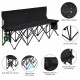 Folding 4 Seats Sports Sideline Bench Outdoor with Side Bag