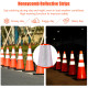 6 Pcs 28 Inch PVC Fluorescent Reflective Road Parking Cones