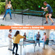 2-In-1 Ping Pong and Table Volleyball Table for Indoor and Outdoor.