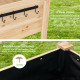 48 x 24 x 32 Inch Elevated Wood Planter Box with Legs