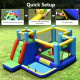 8-in-1 Kids Inflatable Bounce House with Slide without Blower