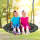 40-Inch Flying Saucer Tree Swing Outdoor Play Set with Adjustable Ropes Gift for Kids