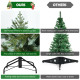 7 Feet Artificial Christmas Tree with 1260 Mixed PE and PVC Tips