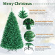 8 Feet Iridescent Tinsel Artificial Christmas Tree with Branch Tips