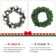 30-Inch Pre-lit Flocked Artificial Christmas Wreath with Mixed Decorations