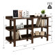 59” Console Sofa Table with 3-tier Open Shelf for Living Room