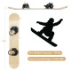 Winter Sports Snowboarding Sledding Skiing Board with Adjustable Foot Straps