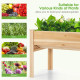 48 x 24 x 32 Inch Elevated Wood Planter Box with Legs