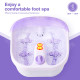 4 Rollers Bubble Heating Foot Spa Massager 