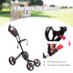 4 Wheels Folding Golf Pull Push Cart Trolley