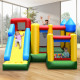 Inflatable Bounce House with Balls and Super Slide