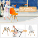 5 Piece Kids Colorful Set with 4 Armless Chairs