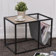End Table Side Accent Metal Magazine Organizer