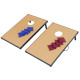 35 Inch Foldable Wooden Bean Bag Toss Cornhole Game Set