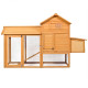 80 x 27.6 x 52.4 Inch Deluxe Wooden Chicken Coop Hen House Poultry Cage Hutch